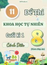 Tuyển tập 11 Đề thi cuối Kì 1 môn KHTN 8 sách Cánh Diều (Kèm đáp án)